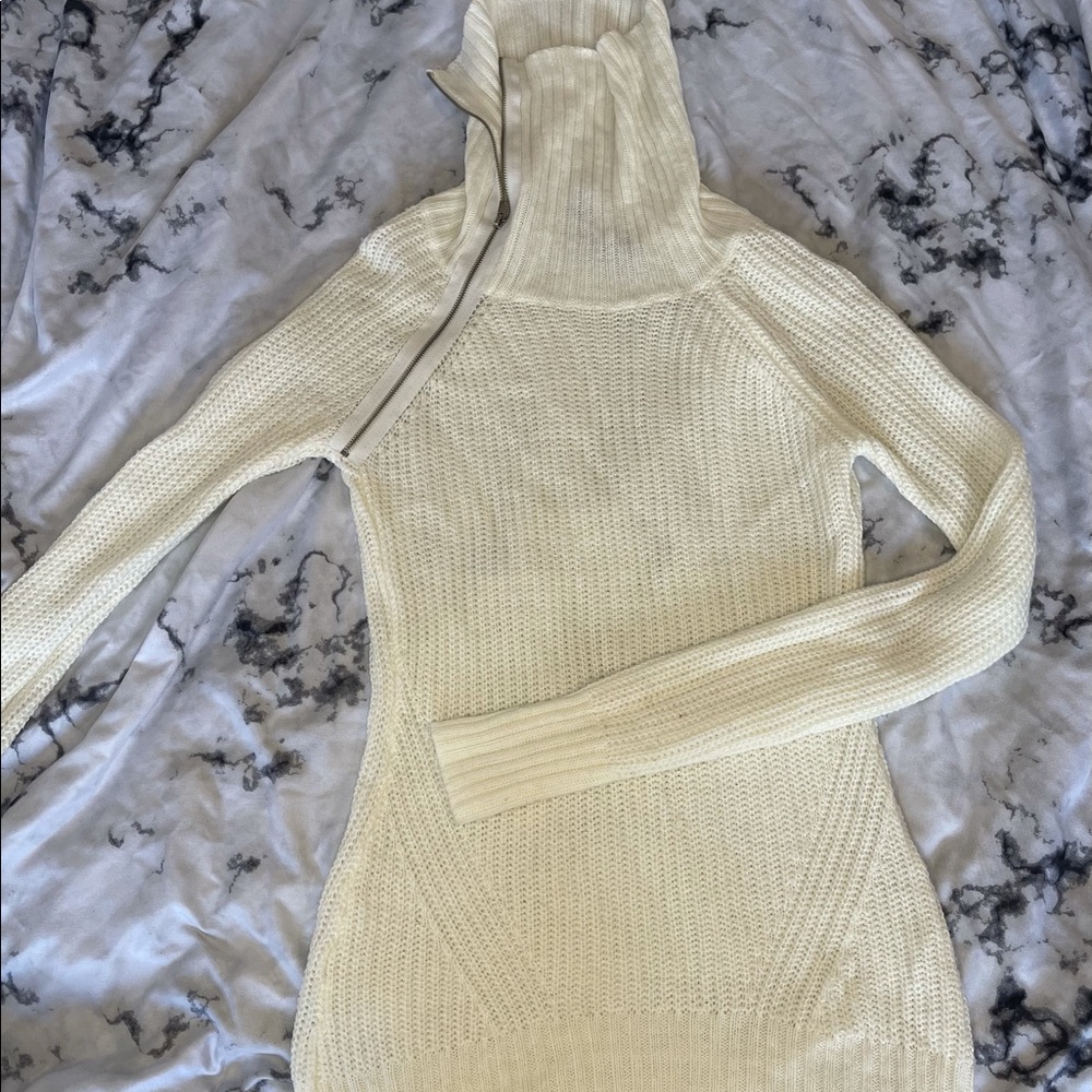 See through knitted dress